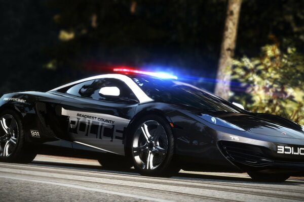 Polizei Supercar aus dem Spiel need for speed