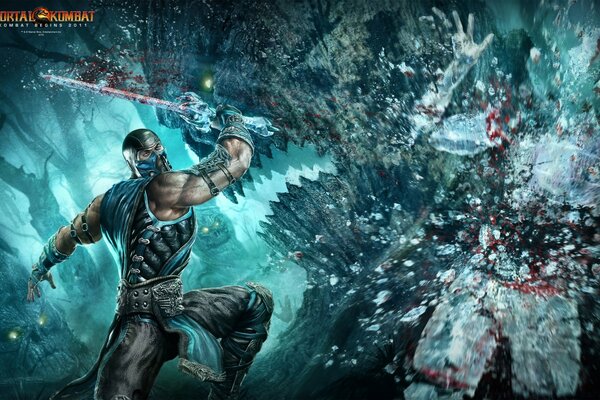 A picture from the game Mortal kombat