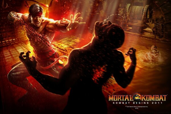 Bailando música mujer de Mortal Kombat