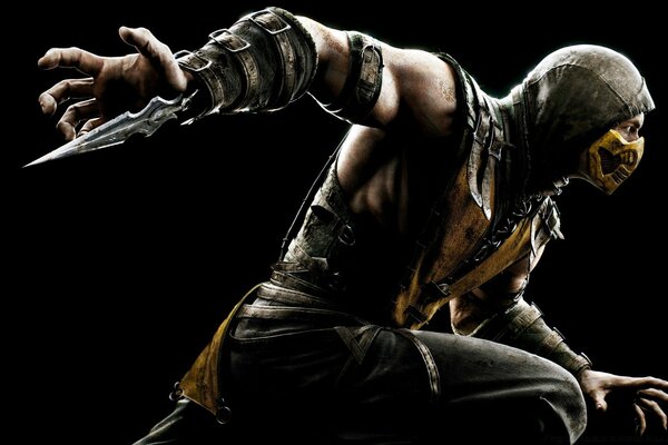 The hero from the game mortal Kombat