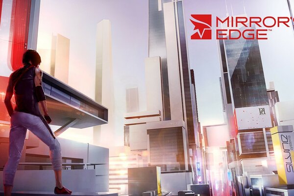 Bildschirmschoner des Spiels Mirror s edge