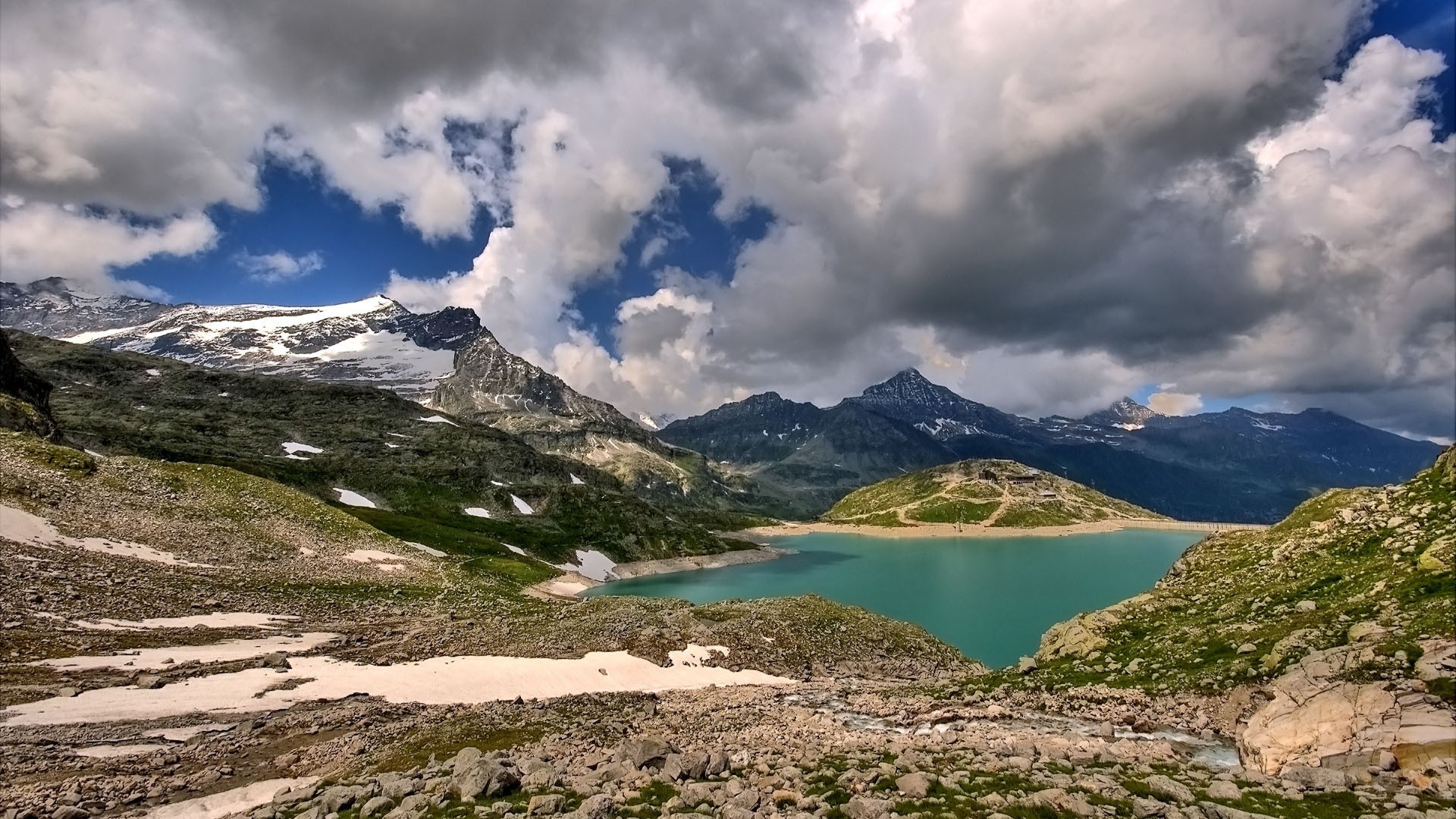 湖泊 旅游 山 水 自然 天空 景观 户外 雪 风景 夏天 高 岩石 徒步旅行 山谷