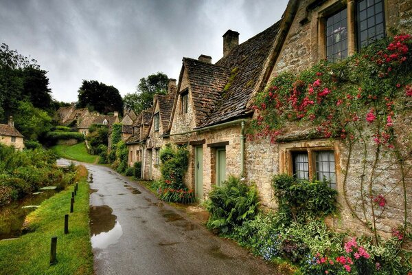 Ein altes Dorf in England Häuser Architektur