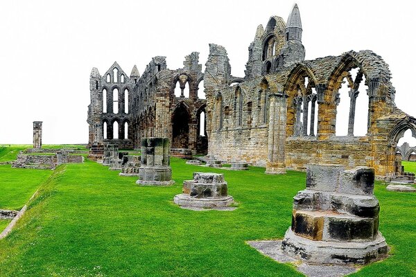 Ruins of an ancient city. Ancient arches and vaults