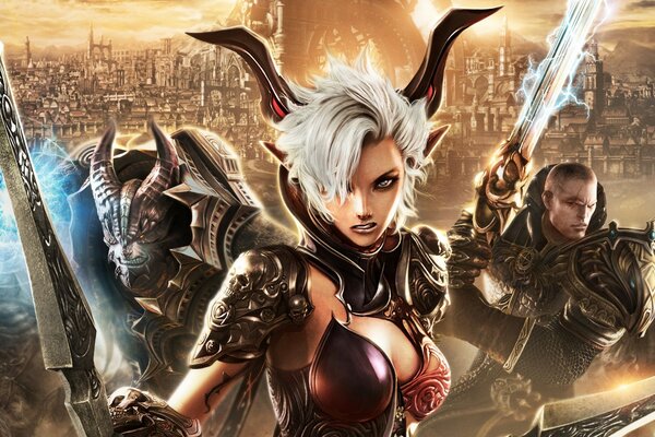 MMORPG games female warrior