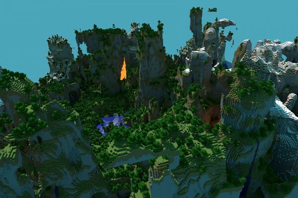 Gran mundo en Minecraft