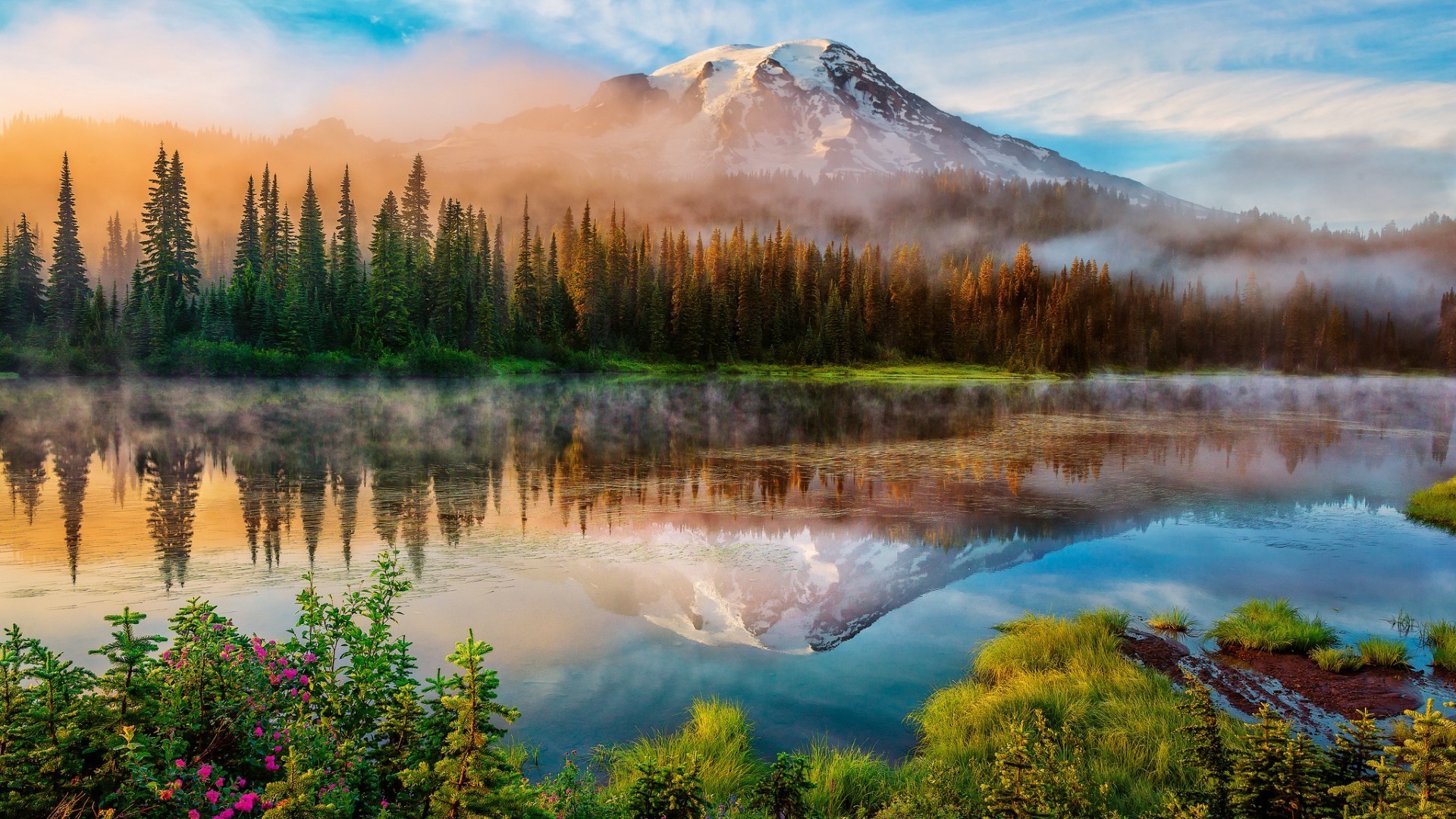 lago agua paisaje naturaleza nieve amanecer montaña al aire libre reflexión viajes madera escénico otoño cielo salvaje puesta del sol