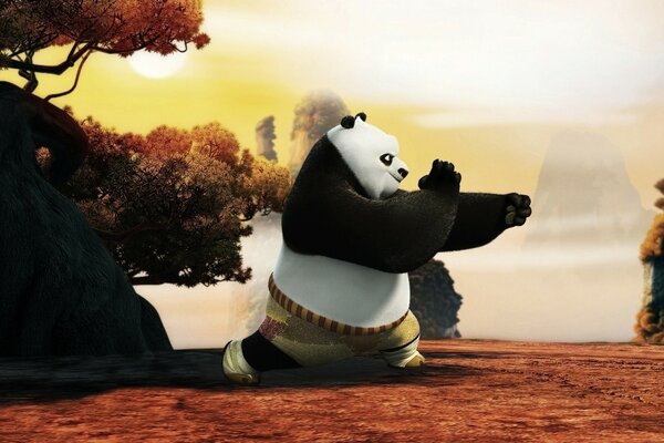 Ausländischer Cartoon über Kung Fu Panda