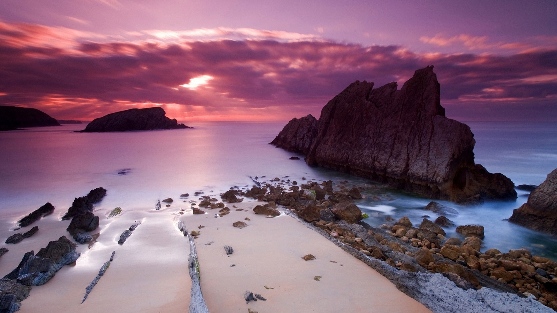 coucher de soleil et aube coucher de soleil eau plage océan mer mer aube paysage voyage crépuscule soleil paysage soir ciel sable île rock