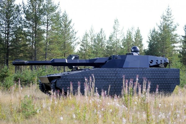 El tanque moderno al aire libre