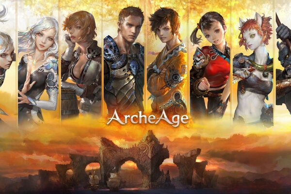 Image du jeu d ordinateur archeAge avec des femmes