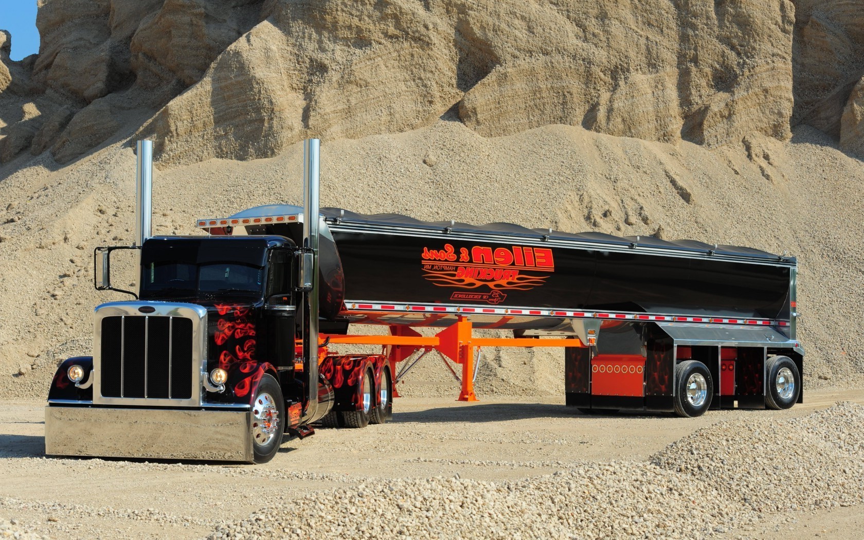 lkw auto lkw transportsystem auto reisen straße sand industrie maschine schwere