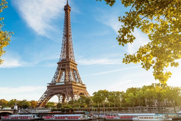 Paris tower city landscape