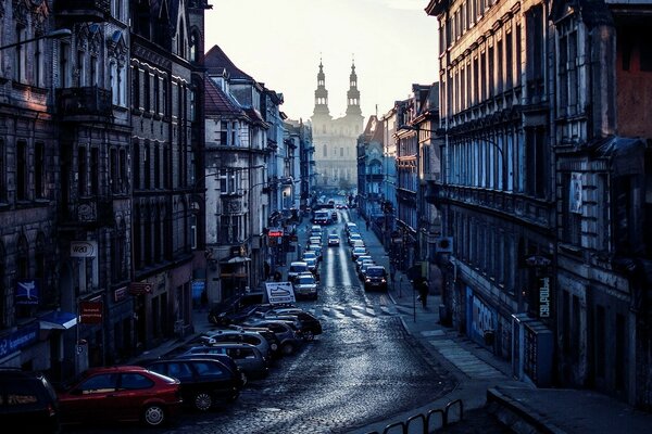 City street after the rain