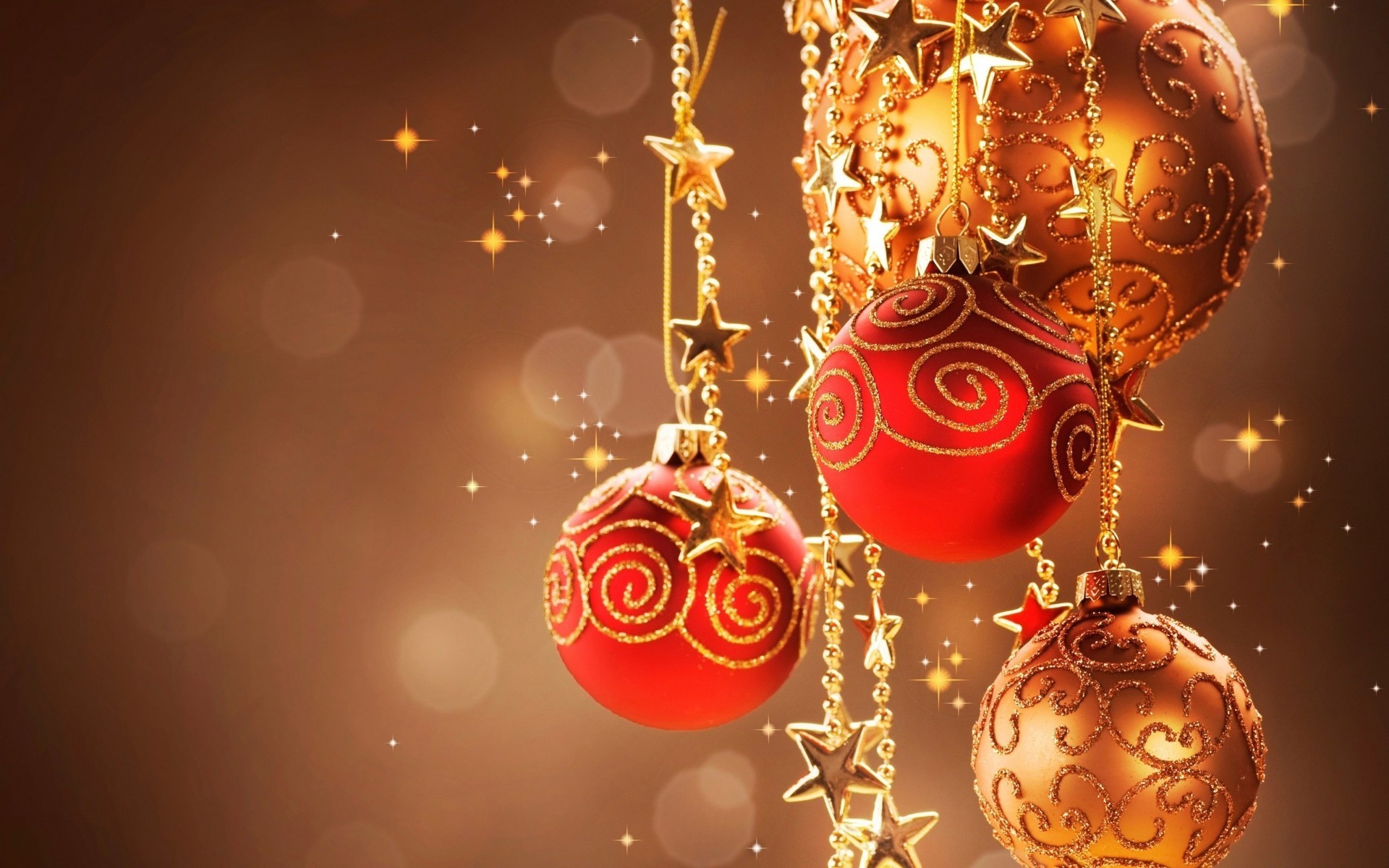 new year christmas gold decoration shining winter celebration merry ball hanging sphere glisten ornate eve bangle bright card thread desktop light