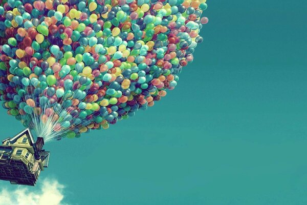 Funny picture of hundreds of balloons for the desktop