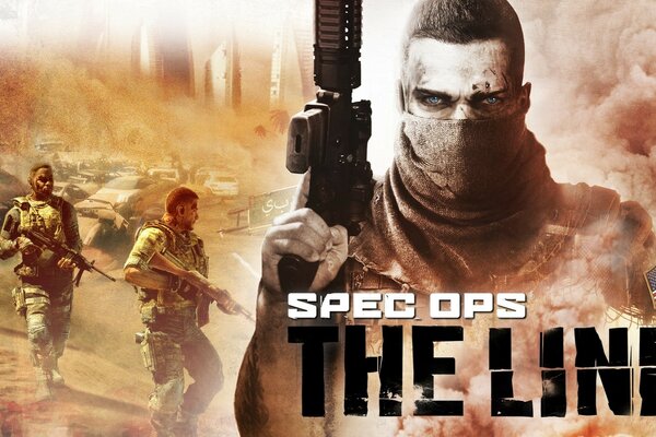 Spec ops. Um adulto com uma arma