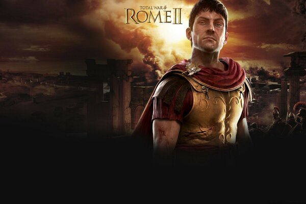 The hero of the game Rome 2 for the desktop