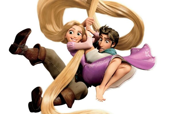 El cabello elegante de Disney Rapunzel