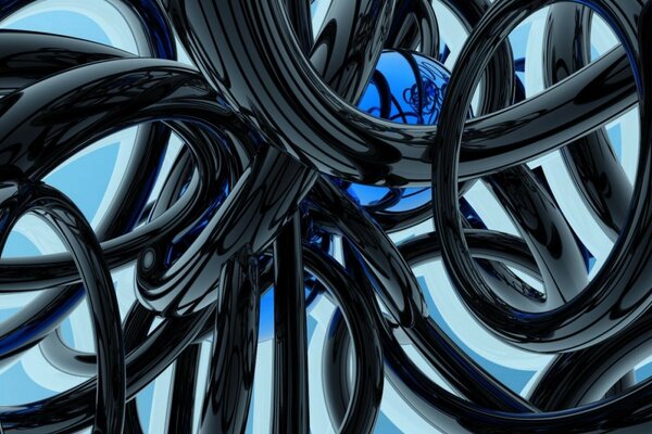 Abstraction of black wires