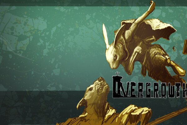 Overgrowth. Обои на рабочий стол. Зелёный фон