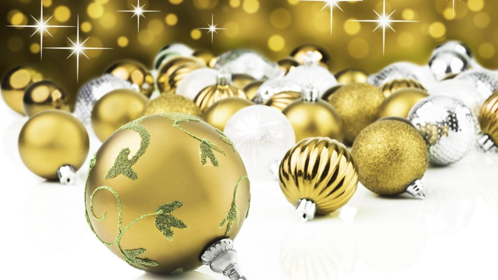 ano novo natal bola esfera inverno decoração brilha ouro pulseira feriado brilho merry desktop ornamentado redondo brilhante tradicional temporada