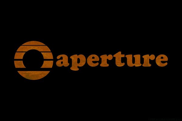 Червоний напис oaperture на чорному оксамитовому тлі