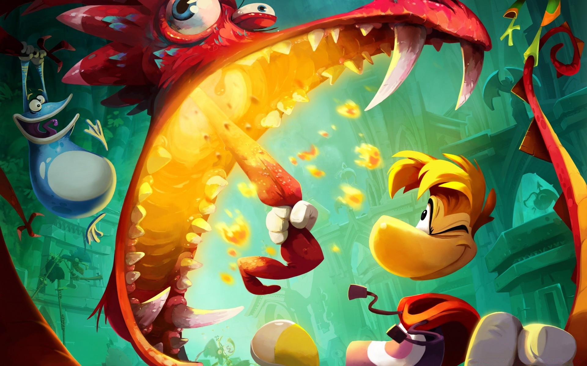 rayman illustration skizze kunst