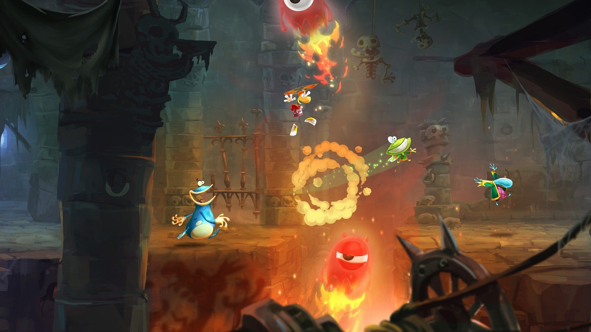 rayman chama festival pintura batalha arte