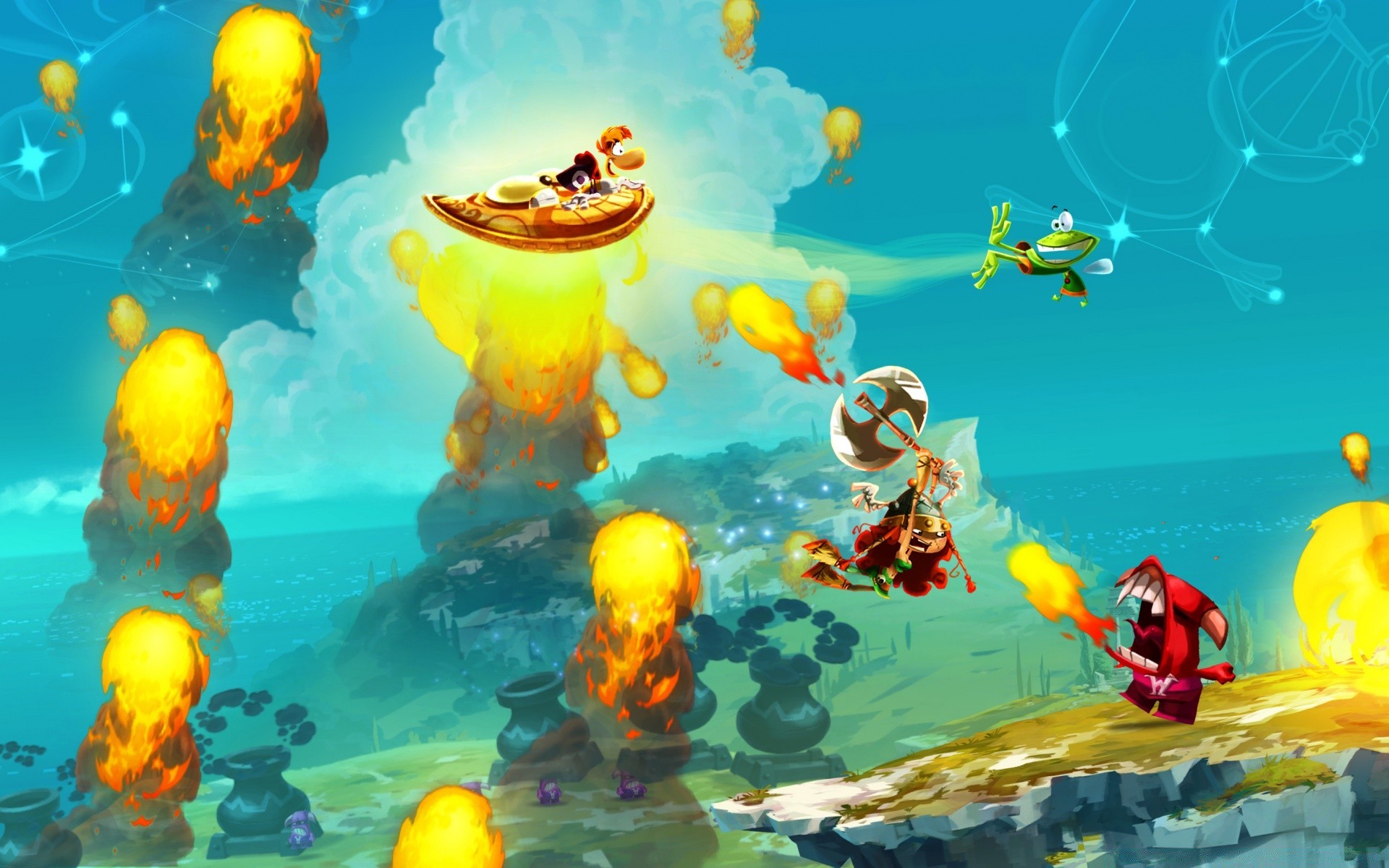 rayman sualtı yüzme su balık akvaryum dalış okyanus deniz tropikal