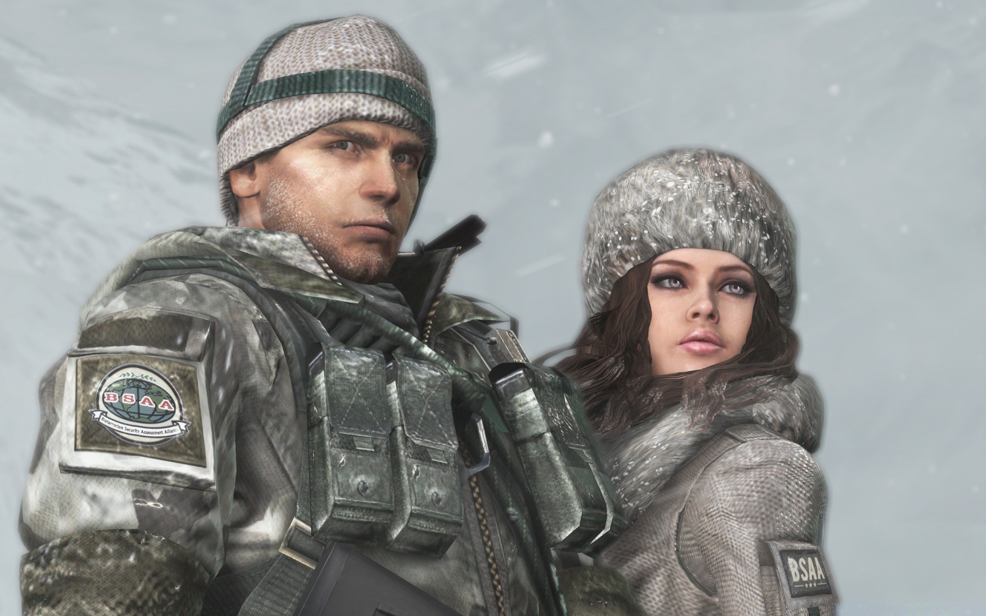 resident evil inverno frio neve casaco retrato vestir homem soldado adulto militar guerra tampa exército geada batalha solteiro