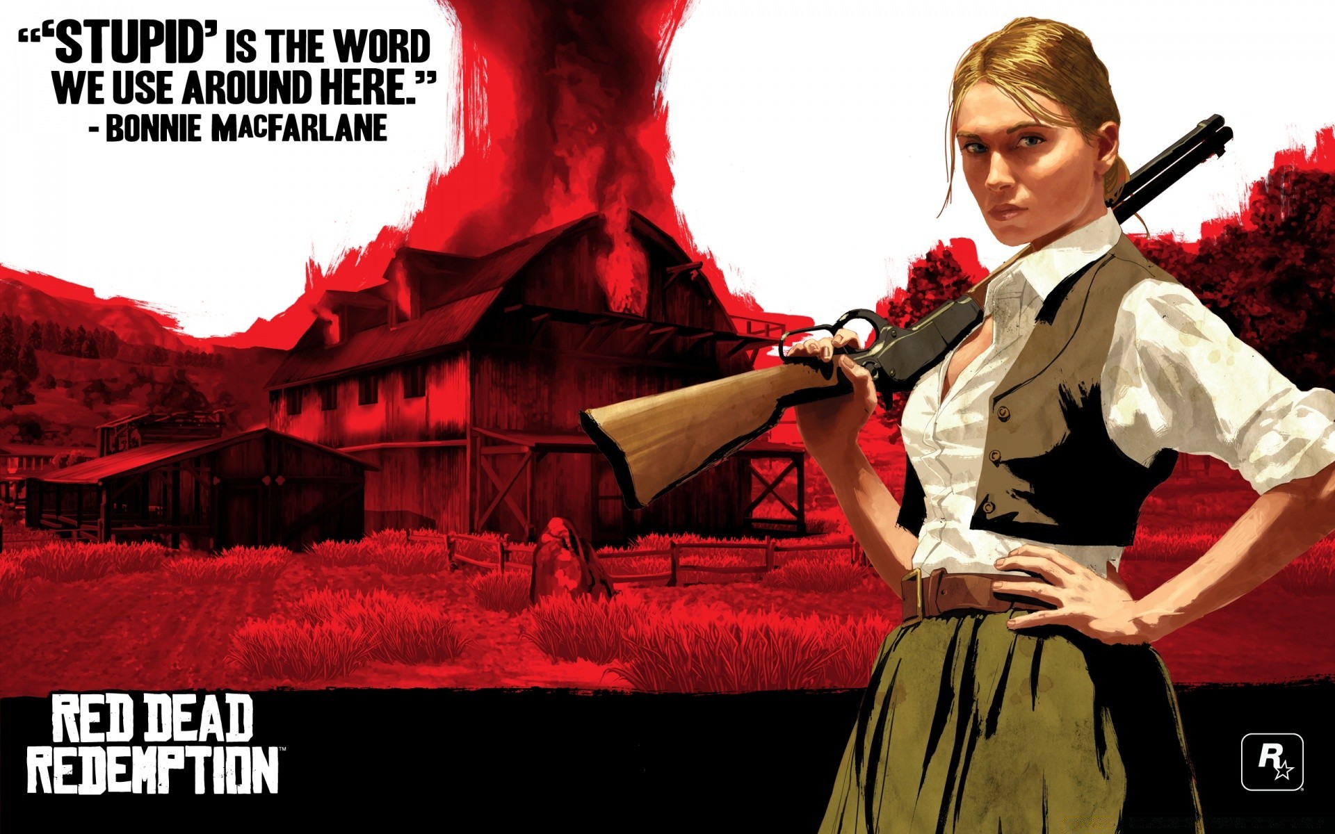 red dead redemption donna orizzontale all aperto adulto al coperto