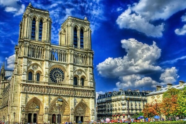 Catholic church in the center of Paris