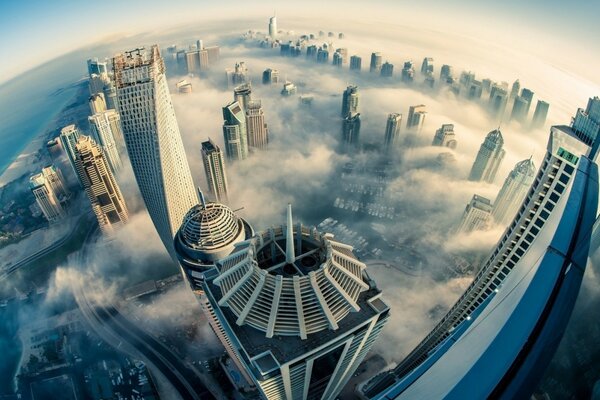 A bird s-eye view of the city