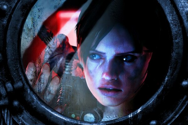 Resident evil. Қыздың беті жақыннан