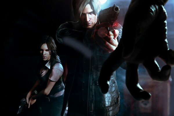 Resident evil ragazza e ragazzo