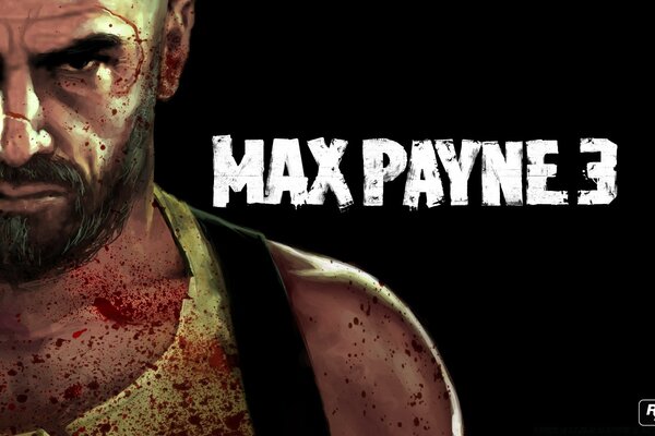 Retrato do protagonista do videogame Max Payne 3