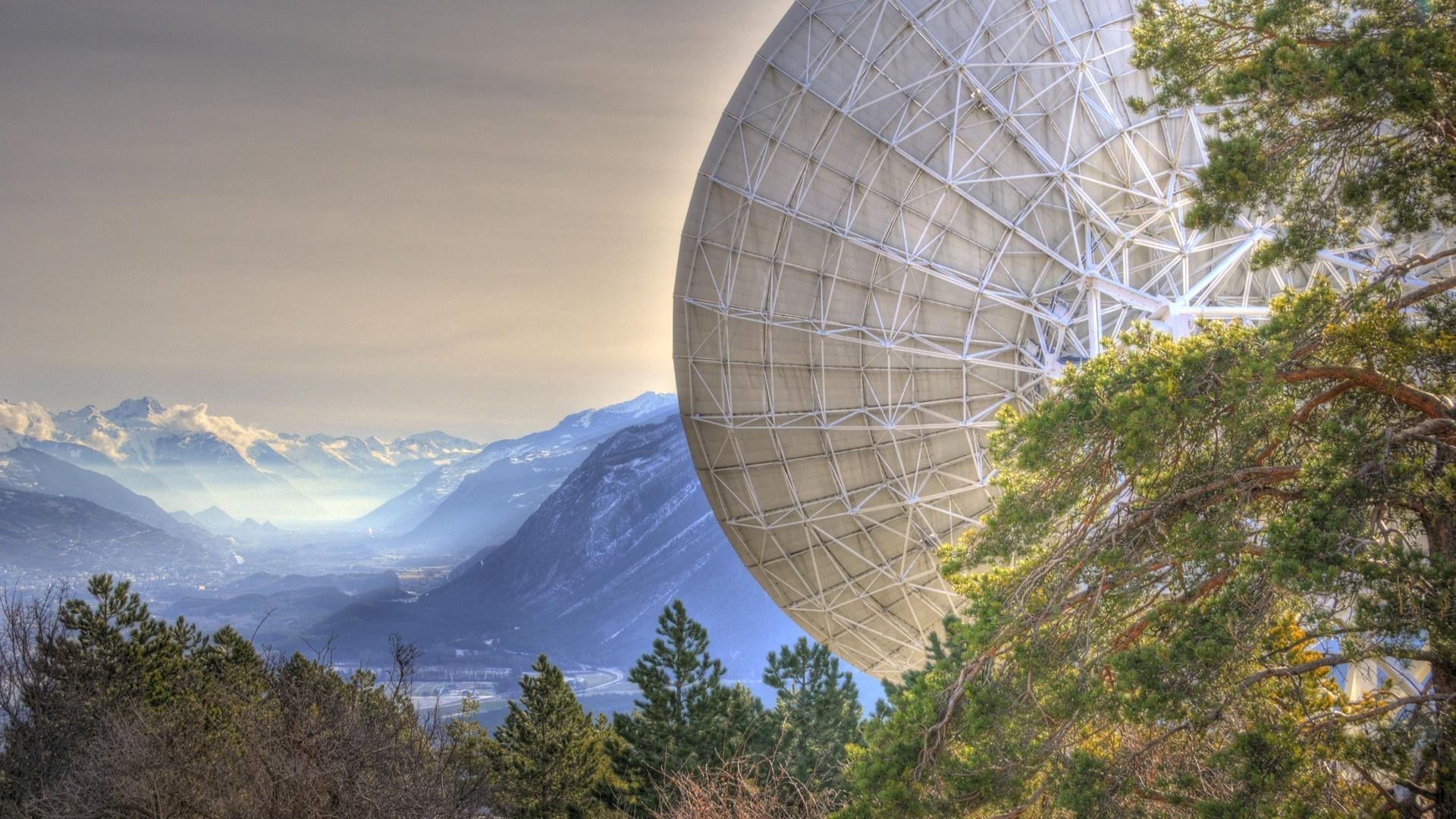 montanhas céu satélite árvore observatório natureza madeira viajar alta tecnologia paisagem