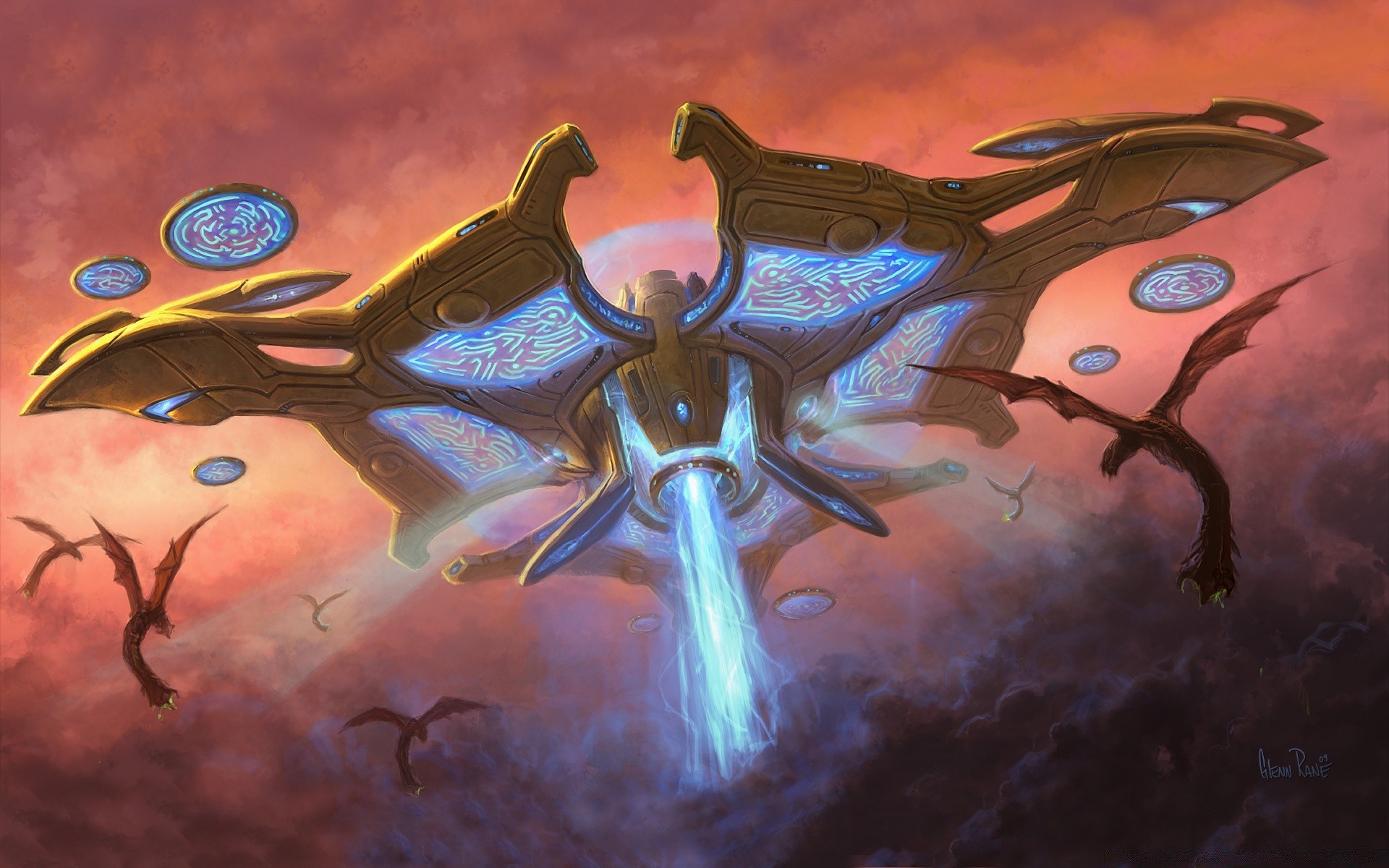 starcraft illustration art painting