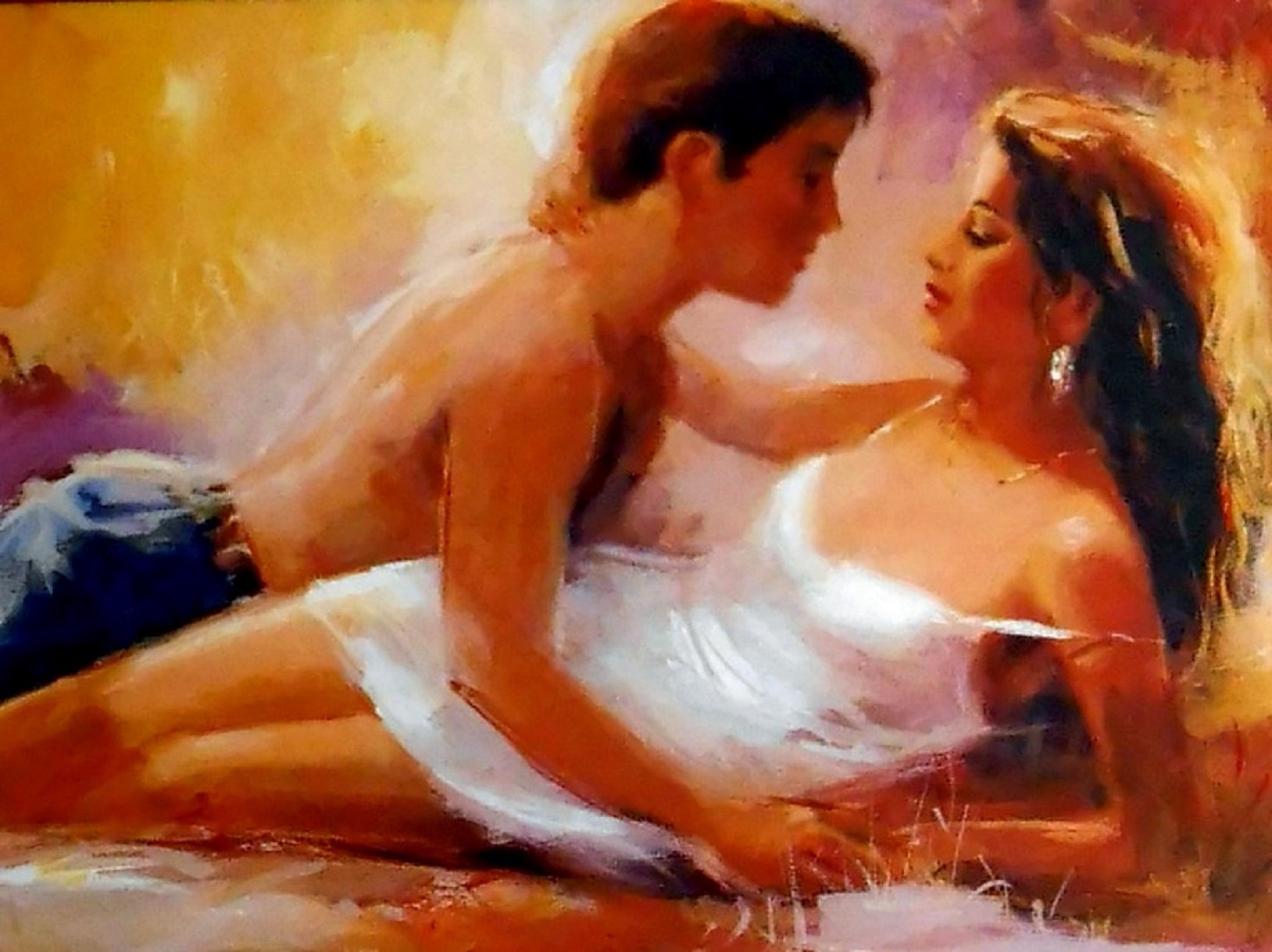 parejas enamoradas pintura arte desenfoque creatividad comida