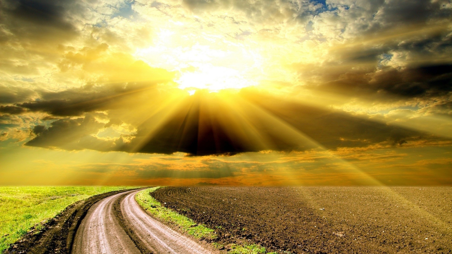 été coucher de soleil ciel nature aube paysage rural dramatique soleil route tempête campagne nuage voyage en plein air beau temps pluie herbe