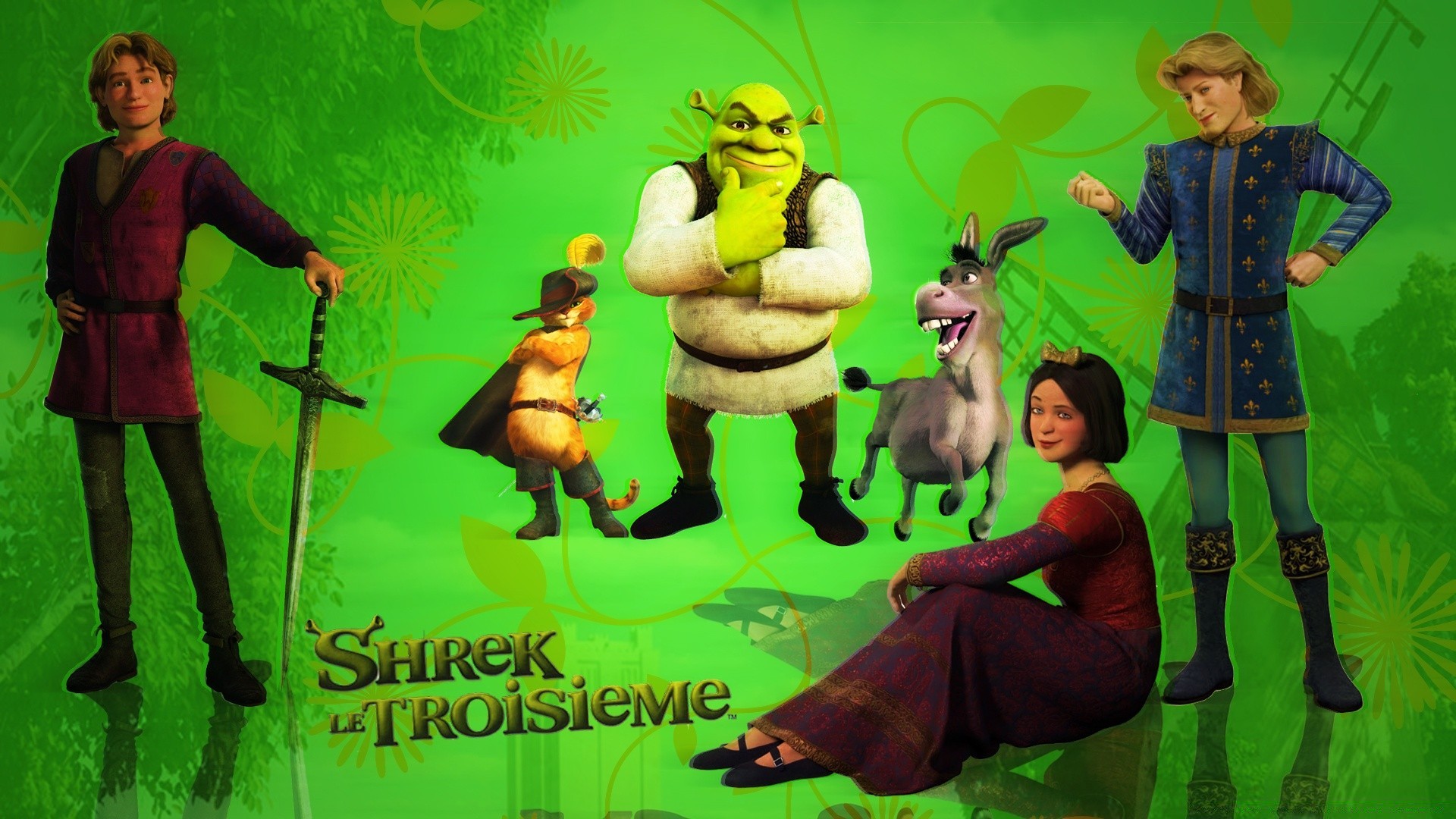 shrek musique homme film illustration porter