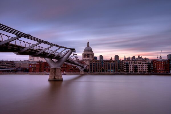 Graphite bridge over the river