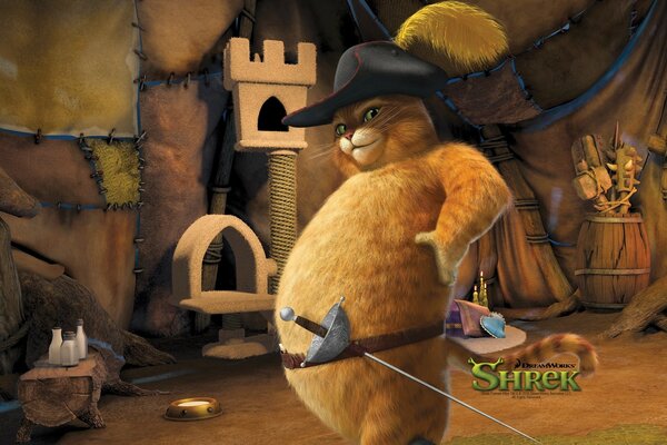 Fat cat from shrek