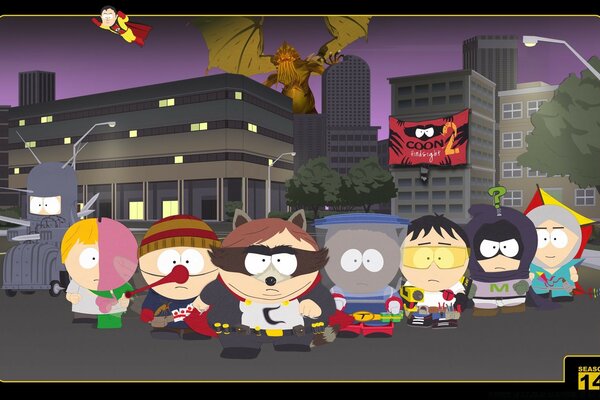 South park, personajes de héroes