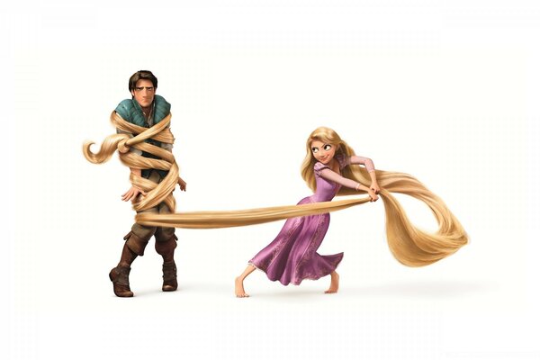 Rapunzel entangled a young guy