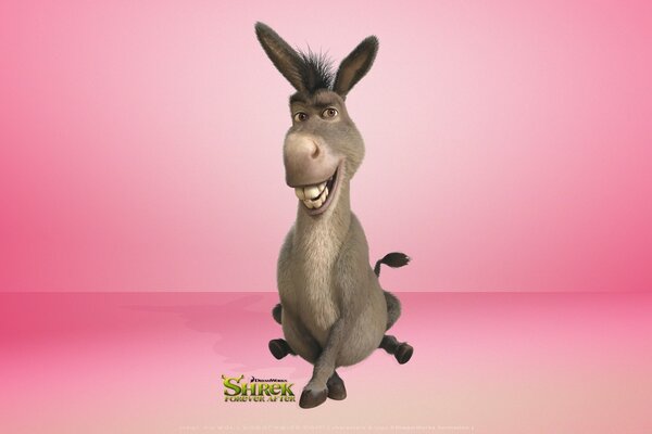 A talking donkey from a popular cartoon