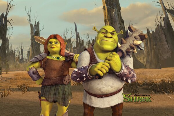 Picture on the desktop Shrek forever