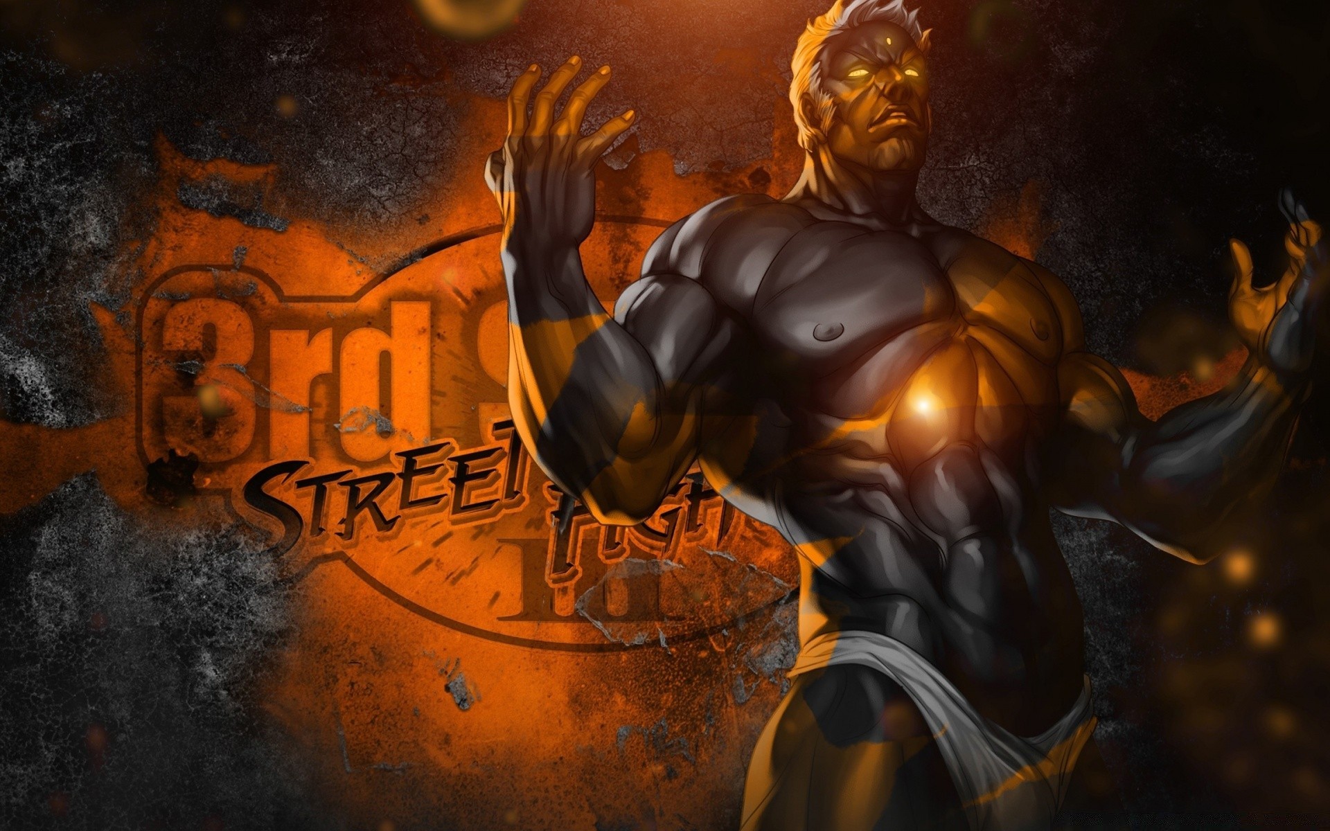 street fighter desktop art dark smoke flame halloween light fantasy