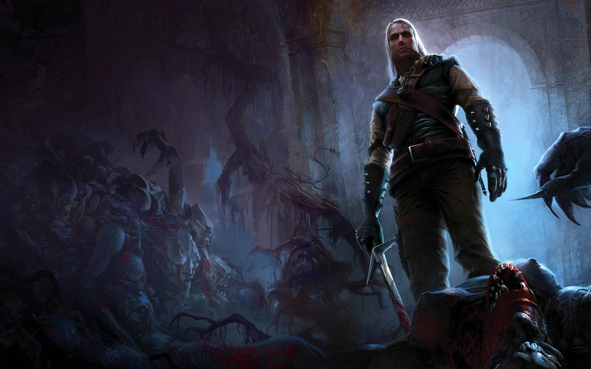 the witcher adulto da solo arte pittura uomo indossare musica donna prestazioni